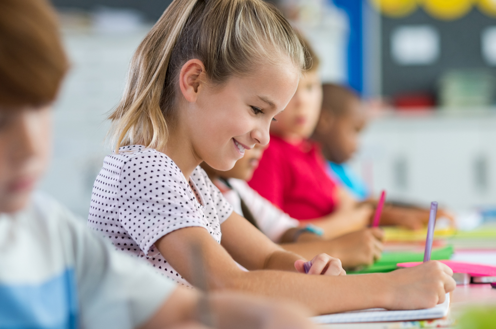 child doing homework